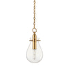 BKO101-AGB Ivy 1 Light Pendant Main Image