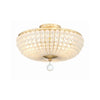 Crystorama Bella 15.75'' Semi Flush Mount in Antique Gold - Additional View