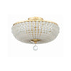 Crystorama Bella 15.75'' Semi Flush Mount in Antique Gold - Additional View