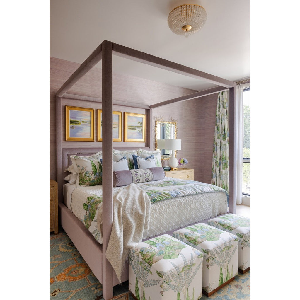 Crystorama Bella 15.75'' Semi Flush Mount in Antique Gold - Lifestyle View