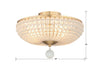 BLA-10665-GA Bella 4 Light Semi Flush | Dimensions Image