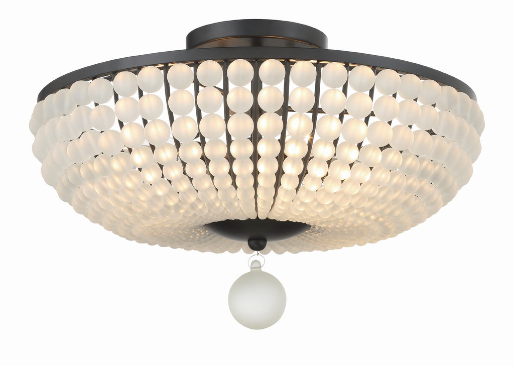 BLA-10665-MK Bella 4 Light Semi Flush | Alternate Image