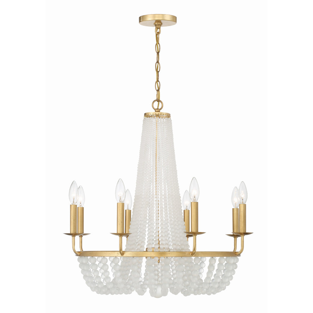 Crystorama Bella 26'' Chandelier in Antique Gold - Additional View