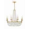 Crystorama Bella 26'' Chandelier in Antique Gold - Additional View