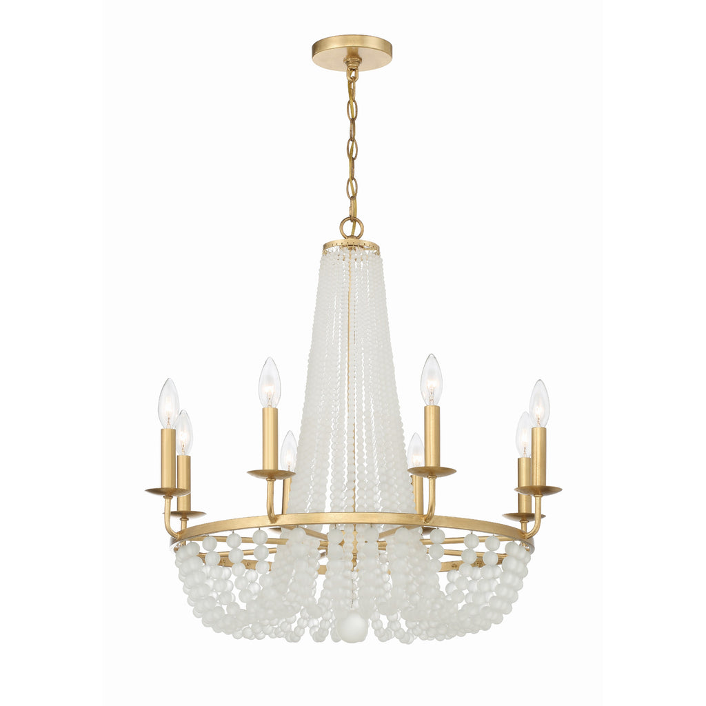 Crystorama Bella 26'' Chandelier in Antique Gold - Additional View