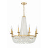 Crystorama Bella 26'' Chandelier in Antique Gold - Additional View