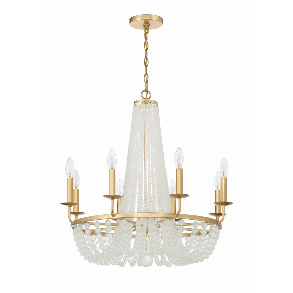 Crystorama Bella 26'' Chandelier in Antique Gold - Additional View