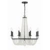 Crystorama Bella 26'' Chandelier in Matte Black - Additional View