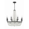 Crystorama Bella 26'' Chandelier in Matte Black - Additional View