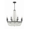 Crystorama Bella 26'' Chandelier in Matte Black - Additional View
