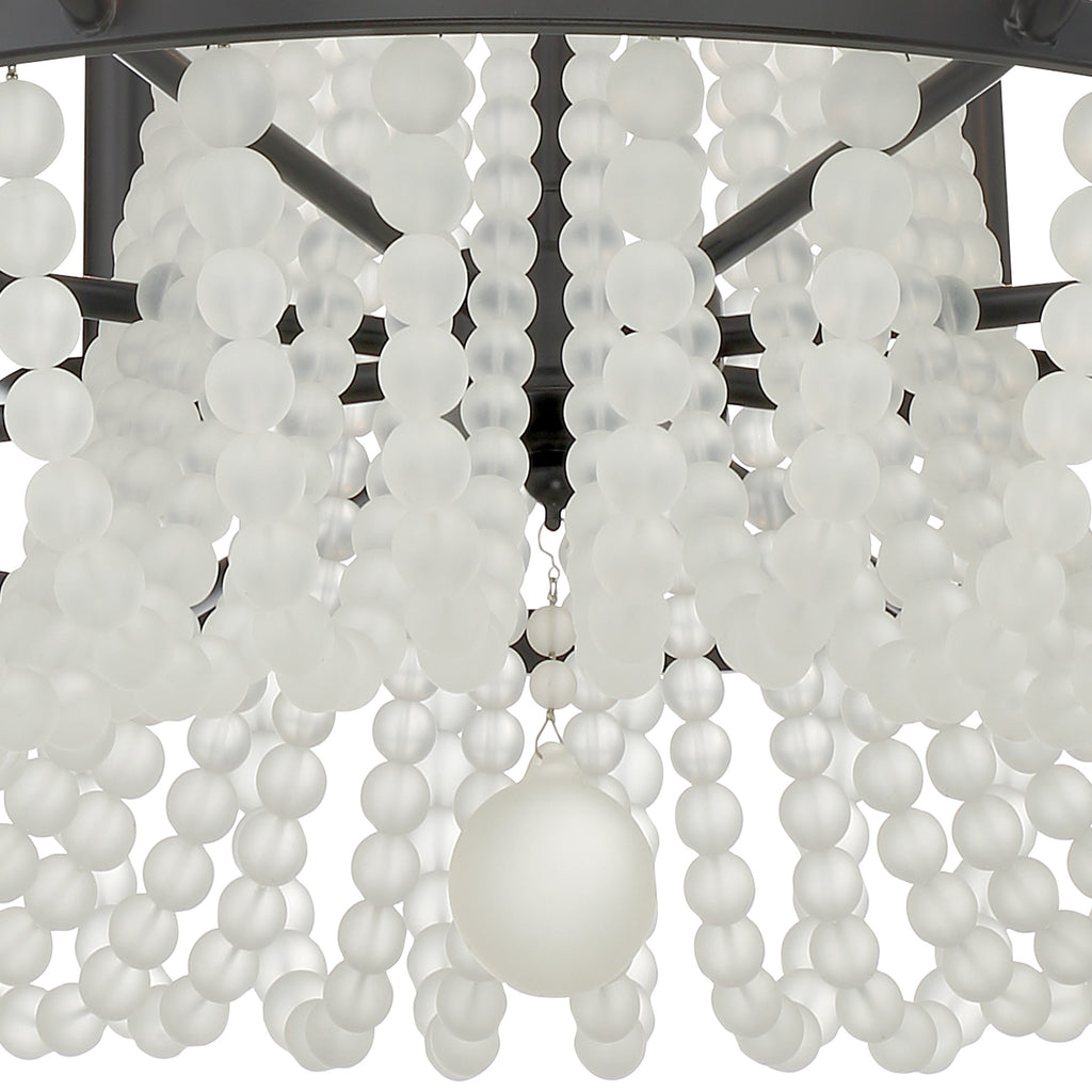 Crystorama Bella 26'' Chandelier in Matte Black - Additional View