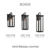 Crystorama Boadie 6.5'' LED Outdoor Sconce - Collection Image