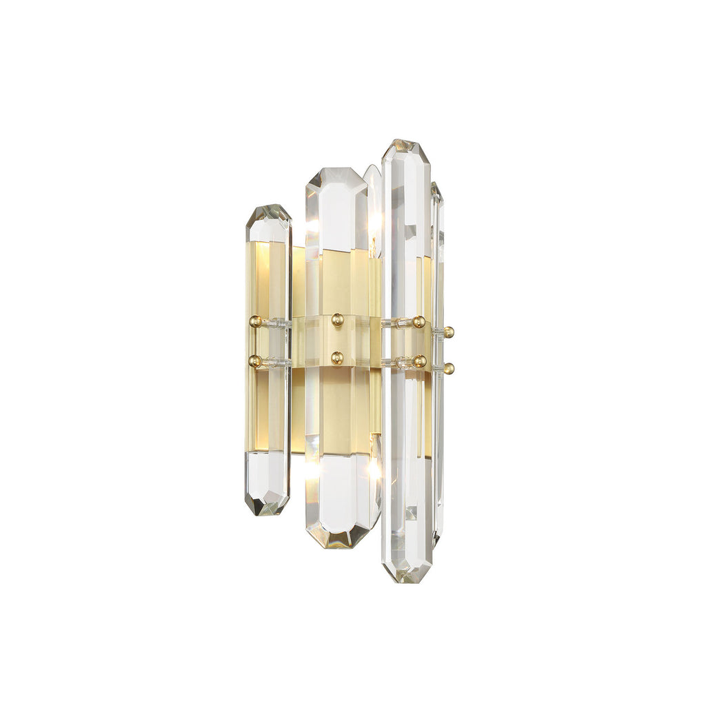 Crystorama Bolton 7.5'' Sconce in Aged Brass - Additional View