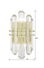 BOL-8882-AG Bolton 2 Light Sconce | Dimensions Image