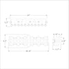 Crystorama Bolton 25.25'' Bathroom Vanity - Product Dimensions