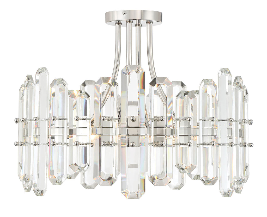 BOL-8884-PN Bolton 4 Light Semi Flush | Alternate Image