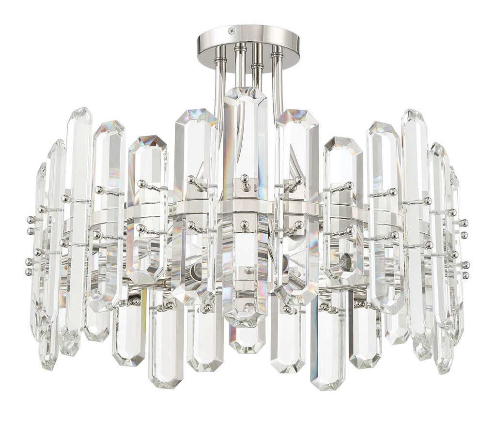 BOL-8884-PN Bolton 4 Light Semi Flush | Alternate Image