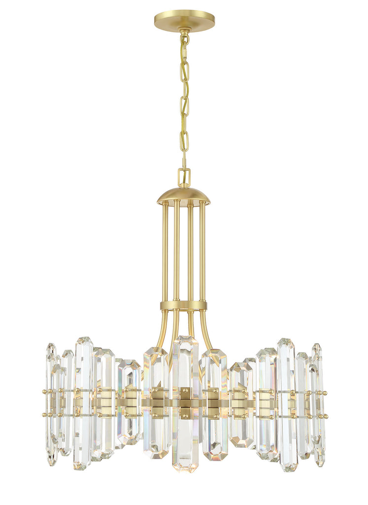 BOL-8888-AG Bolton 8 Light Chandelier | Alternate Image