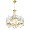 Crystorama Bolton 24.75'' Chandelier in Aged Brass - Additional View