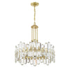 Crystorama Bolton 24.75'' Chandelier in Aged Brass - Additional View
