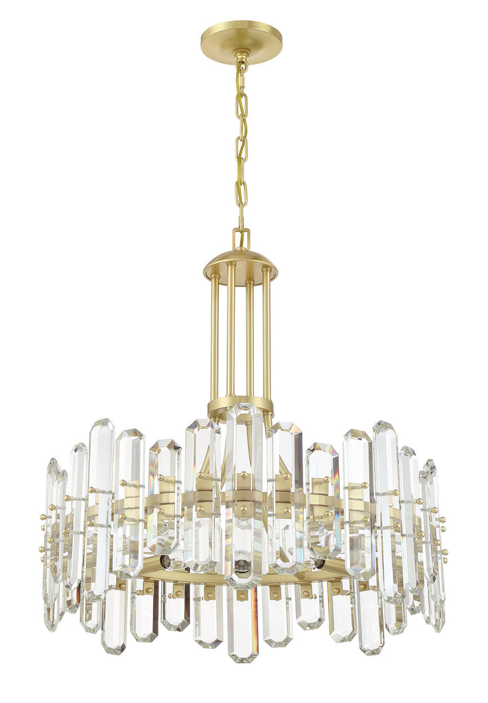 BOL-8888-AG Bolton 8 Light Chandelier | Alternate Image