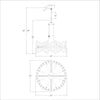 Crystorama Bolton 24.75'' Chandelier - Product Dimensions
