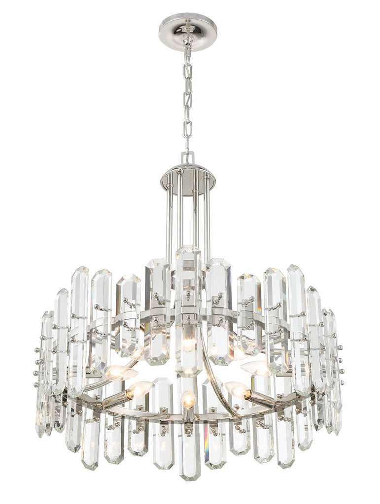 BOL-8888-PN Bolton 8 Light Chandelier | Alternate Image