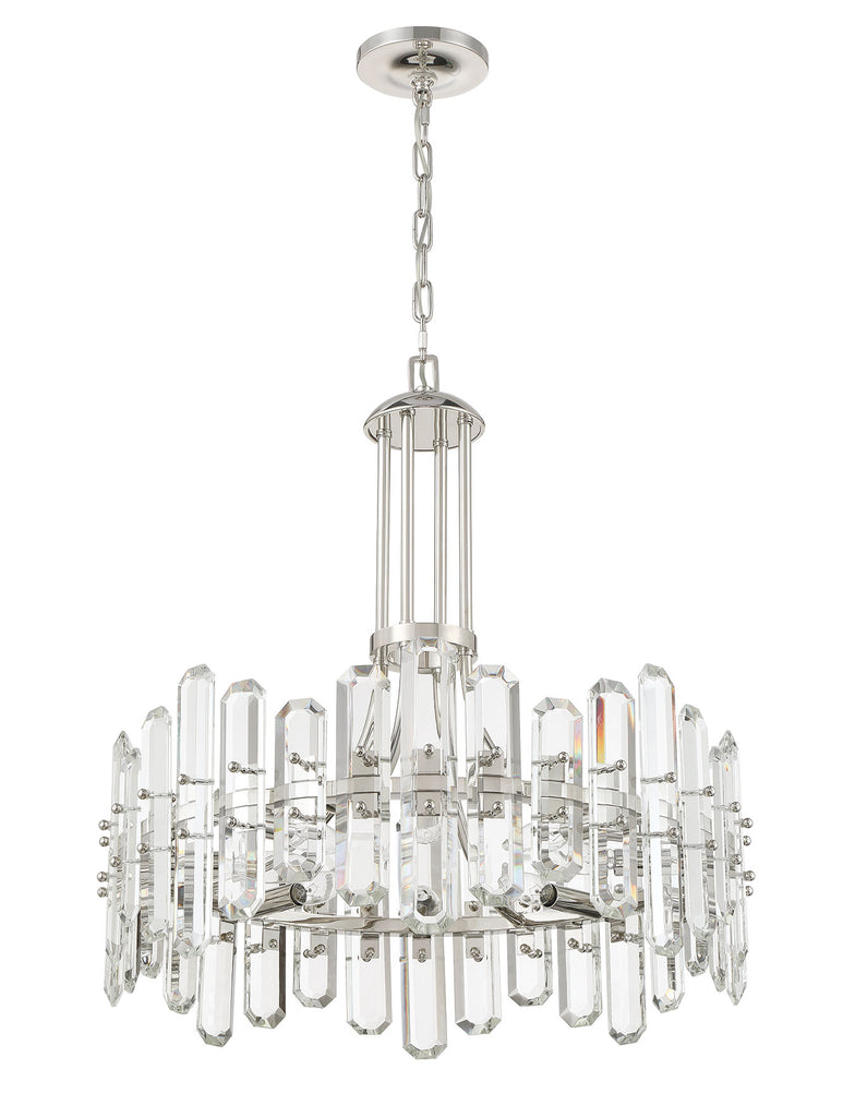 BOL-8888-PN Bolton 8 Light Chandelier | Alternate Image