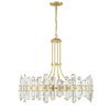 Crystorama Bolton 31'' Chandelier in Aged Brass - Additional View