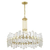 Crystorama Bolton 31'' Chandelier in Aged Brass - Additional View