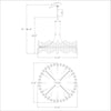 Crystorama Bolton 31'' Chandelier - Product Dimensions
