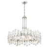 Crystorama Bolton 31'' Chandelier in Polished Nickel - Front View