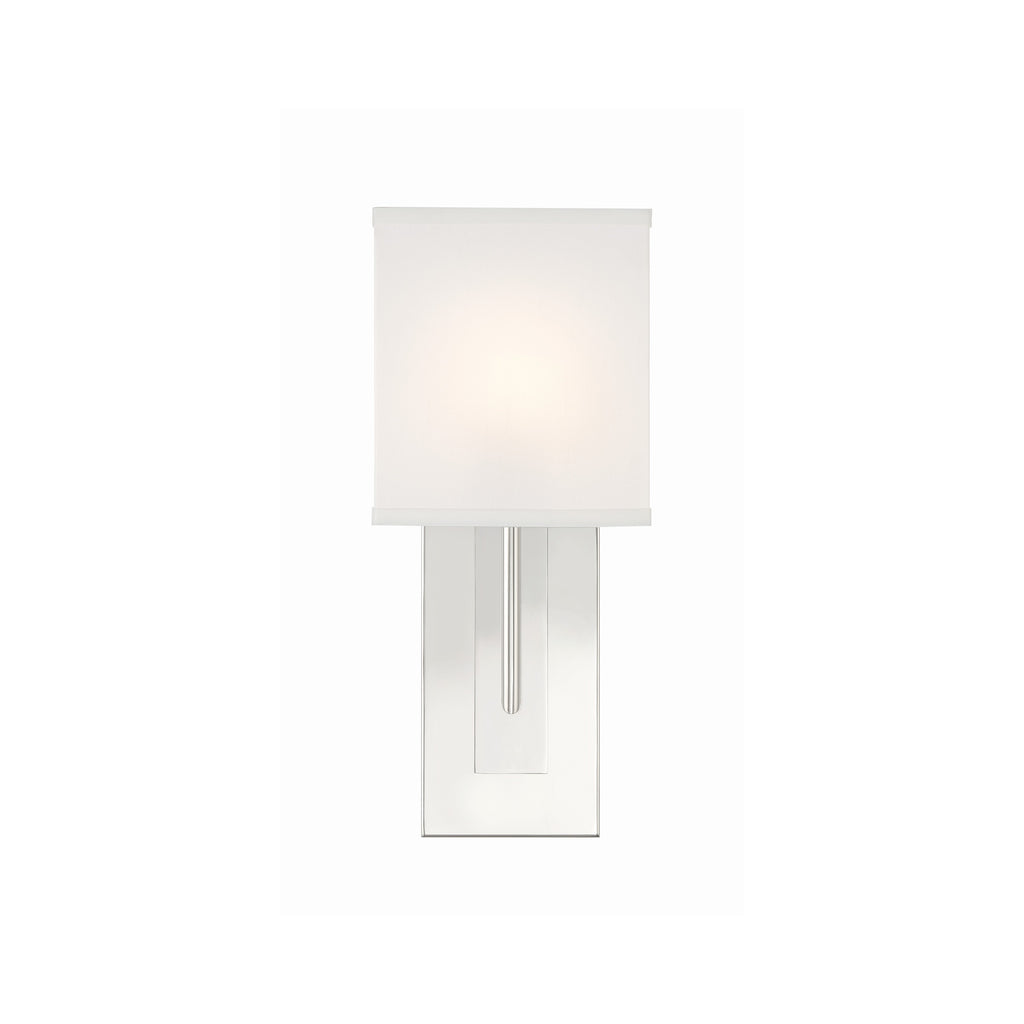 Crystorama Brent 6.5'' Sconce in Polished Nickel - Additional View