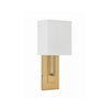 Crystorama Brent 6.5'' Sconce in Vibrant Gold - Additional View