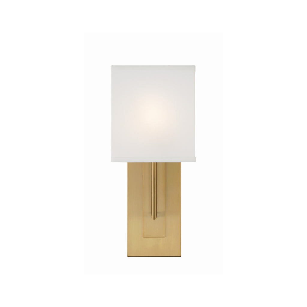 Crystorama Brent 6.5'' Sconce in Vibrant Gold - Additional View