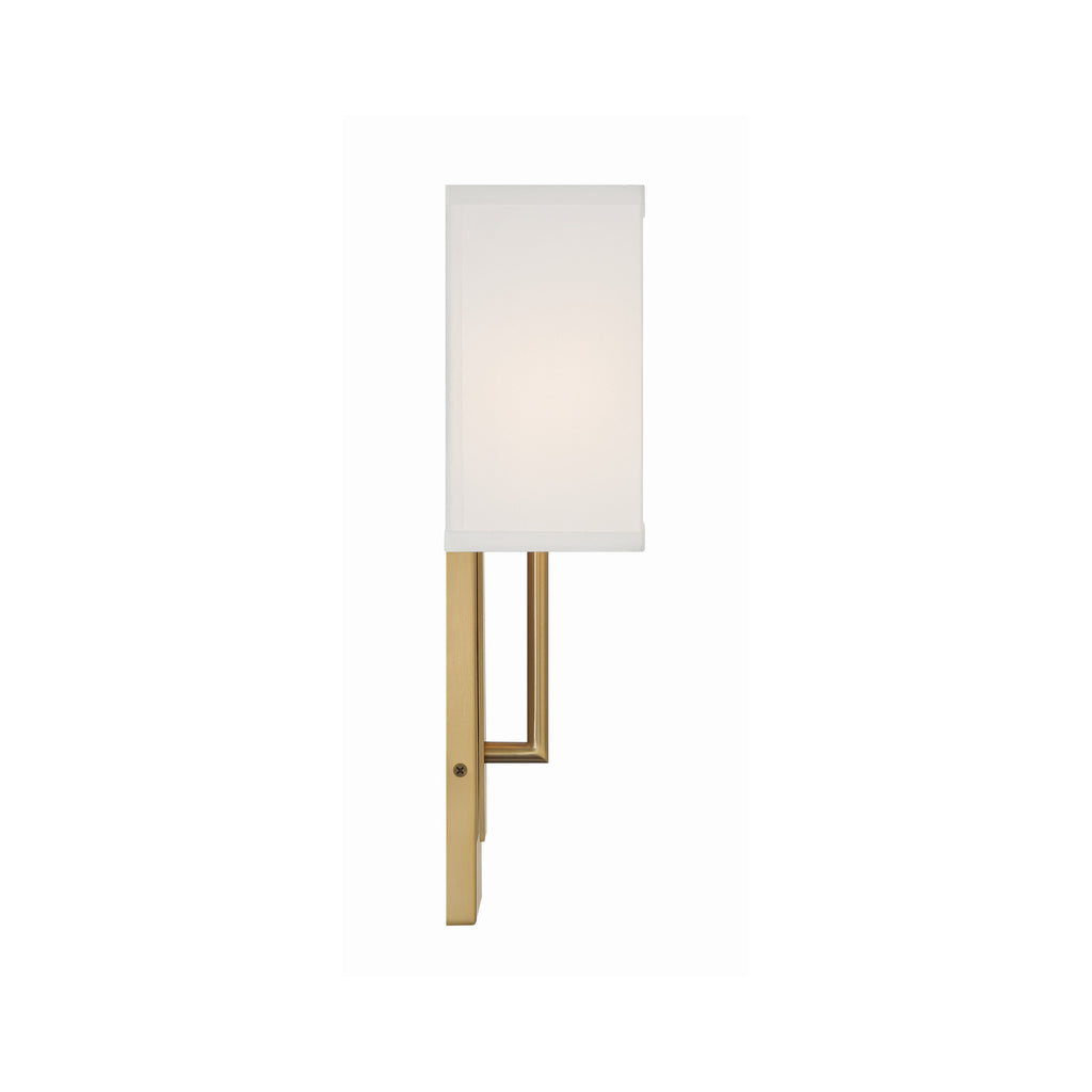 Crystorama Brent 6.5'' Sconce in Vibrant Gold - Additional View