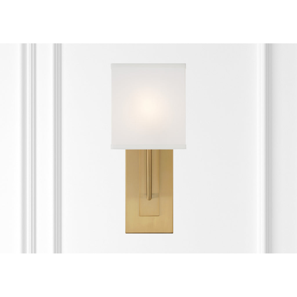 Crystorama Brent 6.5'' Sconce in Vibrant Gold - Lifestyle View