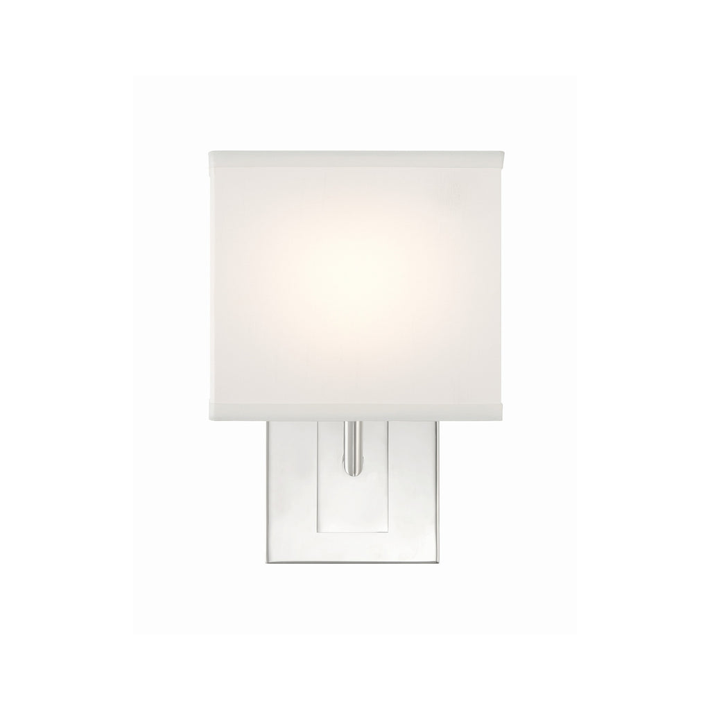 Crystorama Brent 7'' Sconce in Polished Nickel - Additional View