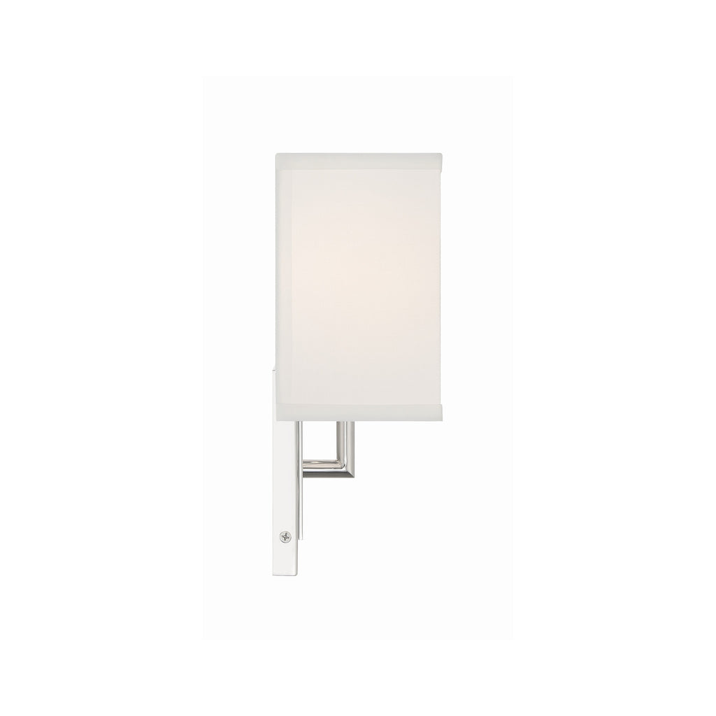Crystorama Brent 7'' Sconce in Polished Nickel - Additional View