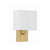 Crystorama Brent 7'' Sconce in Vibrant Gold - Additional View