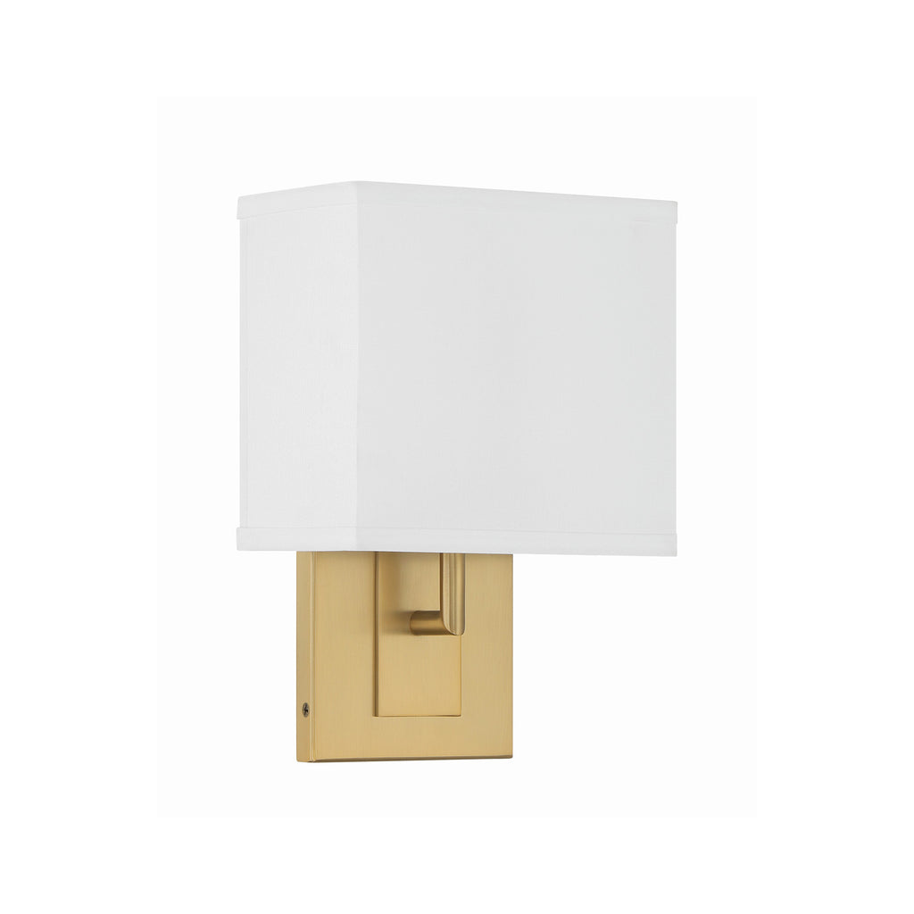 Crystorama Brent 7'' Sconce in Vibrant Gold - Additional View