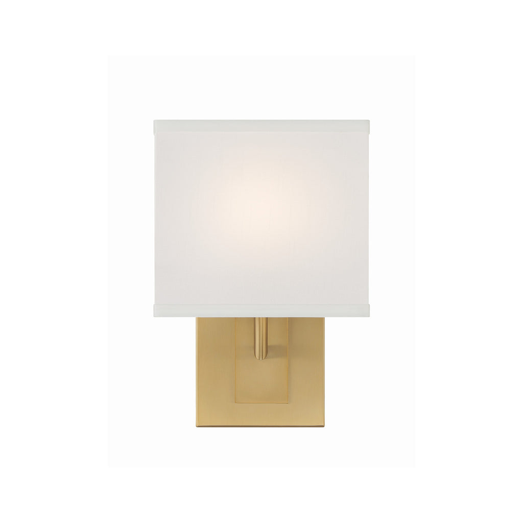 Crystorama Brent 7'' Sconce in Vibrant Gold - Additional View