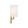 Crystorama Brent 7'' Sconce in Vibrant Gold - Additional View