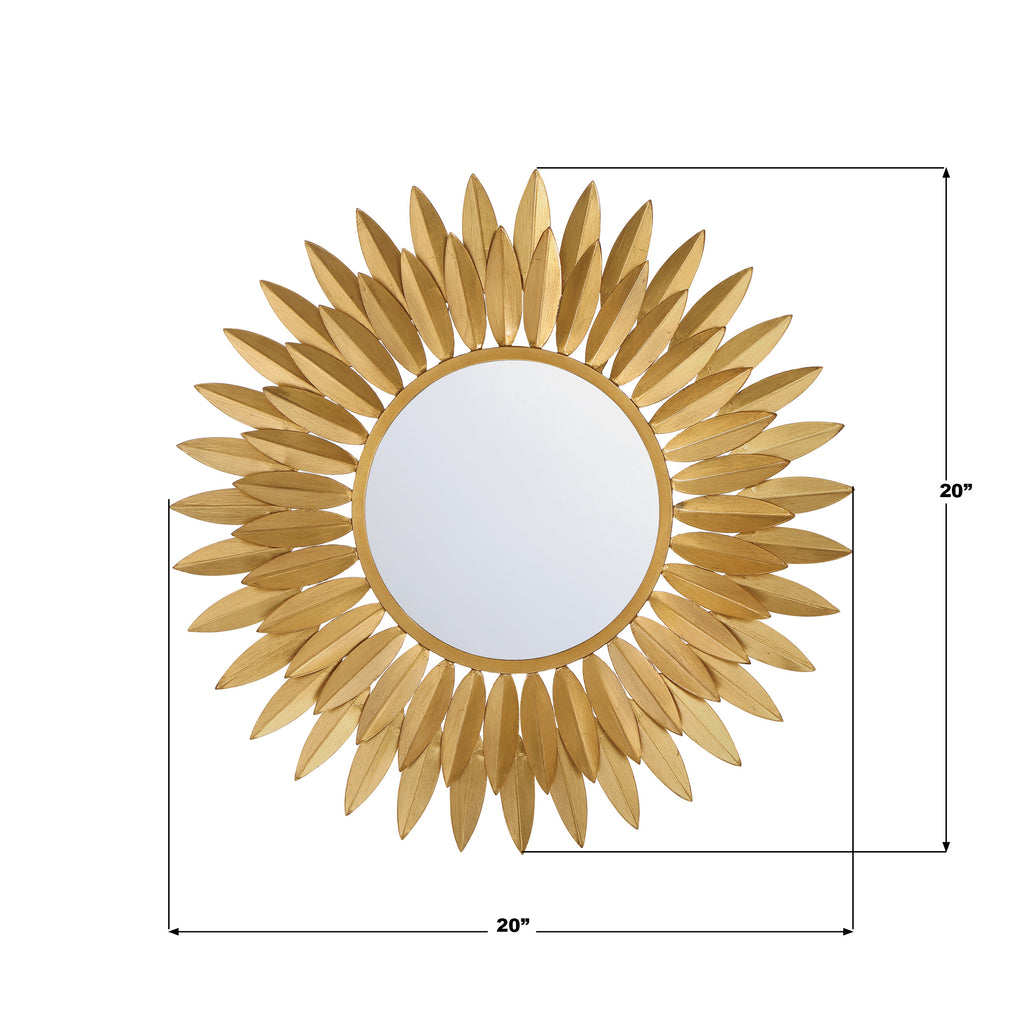 BRH-M520-GA Broche 20'' Mirror | Dimensions Image