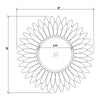 Crystorama Broche 20'' Mirror - Product Dimensions