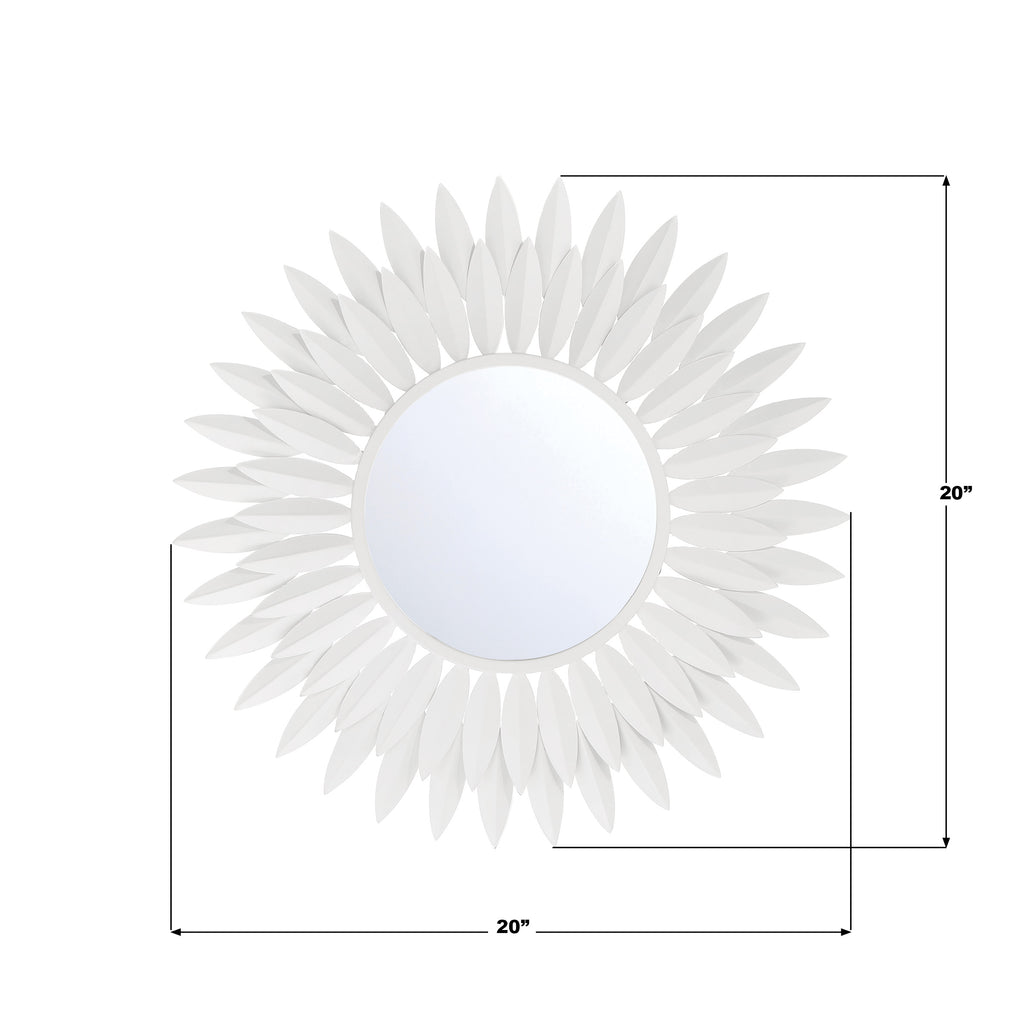 Crystorama Broche 20'' Mirror - Product Dimensions