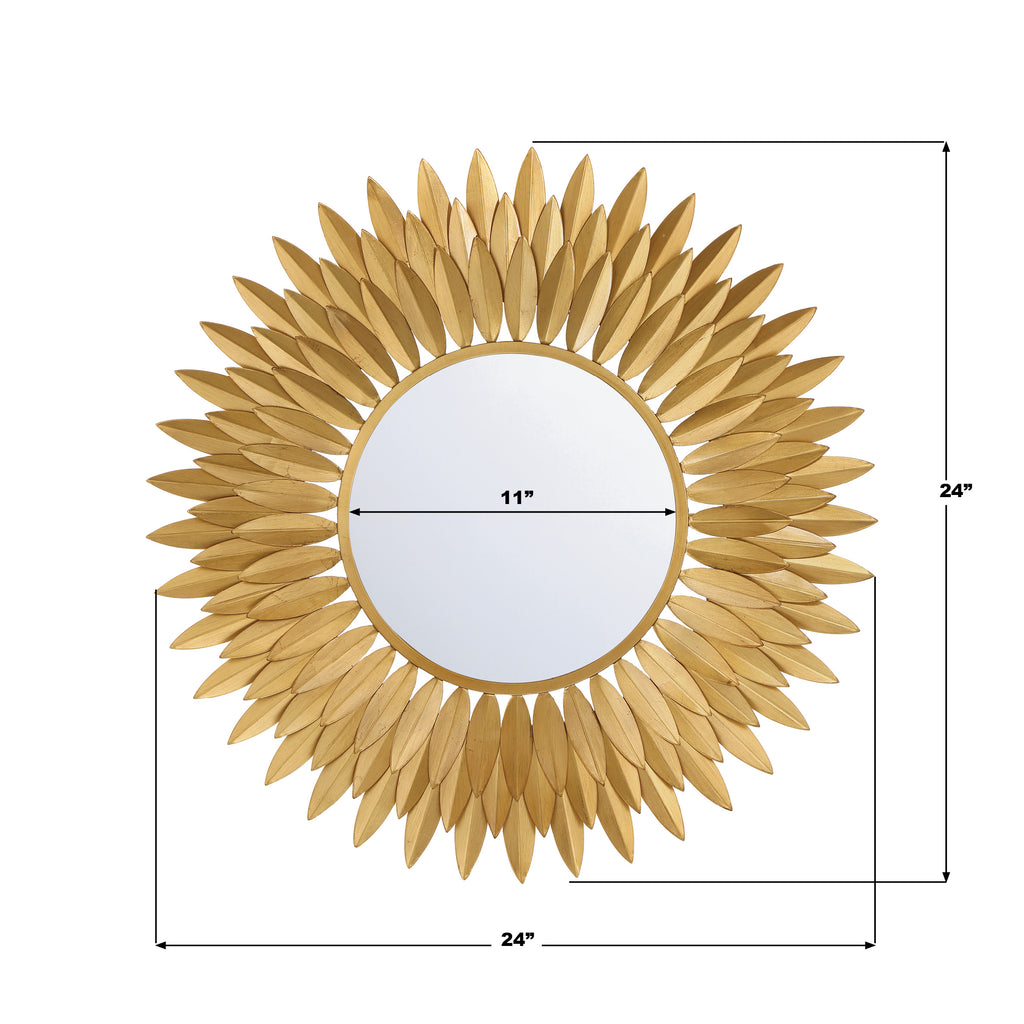 Crystorama Broche 24'' Mirror - Product Dimensions