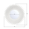Crystorama Broche 24'' Mirror - Product Dimensions