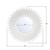 BRH-M524-MT Broche 24in Mirror | Dimensions Image