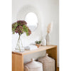 Crystorama Broche 30'' Mirror in Matte White - Lifestyle View